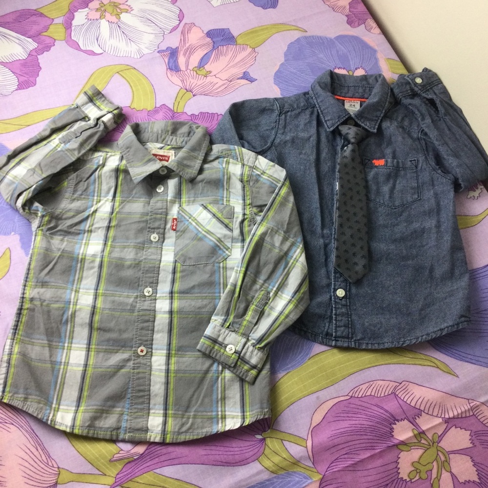 Like New Lot 3 Pz Toddler Button Down  Shirts